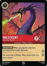 Lorcana  Maleficent - Monstrous Dragon Set Championship - Promotional Cards 