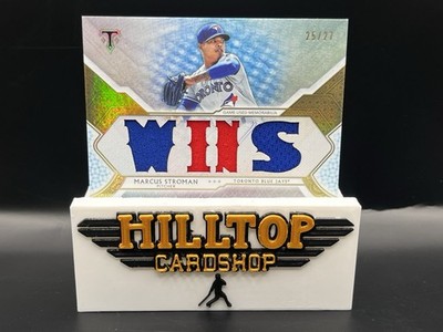 2018 Topps Triple Threads Relics Marcus Stroman #TTR-MS3 Gold /27 WINS Jersey