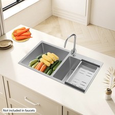 Stainless Steel Kitchen Sink, Double Bowl Kitchen Sink,