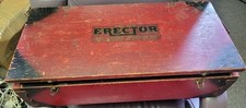 1930s A.C. Gilbert Erector Set   Original Wooden Box  Metal Parts  Manuals