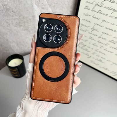 Magsafe Kunst Kalbsled Hülle Case für OnePlus 15 13 13T 13S 13R 12 11 11R ACE