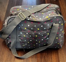 Thirty One All in Tote Confetti Polka Dot Gre...