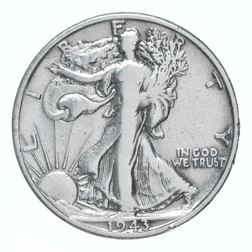 XF/AU 1943-S Walking Liberty Half Dollar Polished 90% Silver *2718