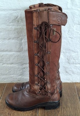 ARIAT GRASMERE WASSERDICHT ISOLIERT REITSTIEFEL UK 6 Höhe Medium - Wade Reg