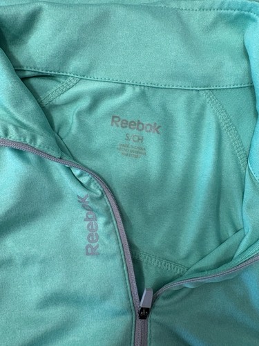 Reebok Womens Small Green Long Sleeve Pullover Running Athletic Top K2 - Picture 5 of 7
