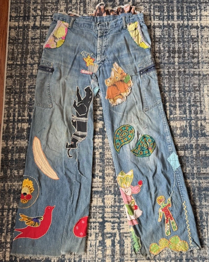 Pantaloni A Zampa Da Uomo Stile Anni '70 - Jeans Flare Retro, Bootcut, Look Hippie Vintage