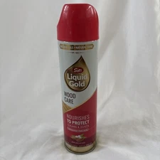 Scotts Liquid Gold Aerosol Spray Wood Care Furniture Polish Almond Scent 10oz