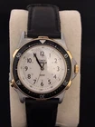 Vintage 1993 Timex Indiglo Men's Diver Style Watch Two Tone Rotating Bezel 37mm