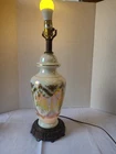 Accurate Casting Co. Vintage Table Lamp White Milk Glass W/ Iridescent Finish