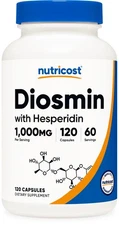 Nutricost Diosmin With Hesperidin (1000mg) 120 Capsules - Diosmin Complex, Vegan