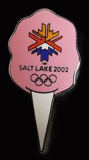 2002 SALT LAKE CITY OLYMPIC COTTON CANDY CHILD FAIR PIN/PINS RARE!