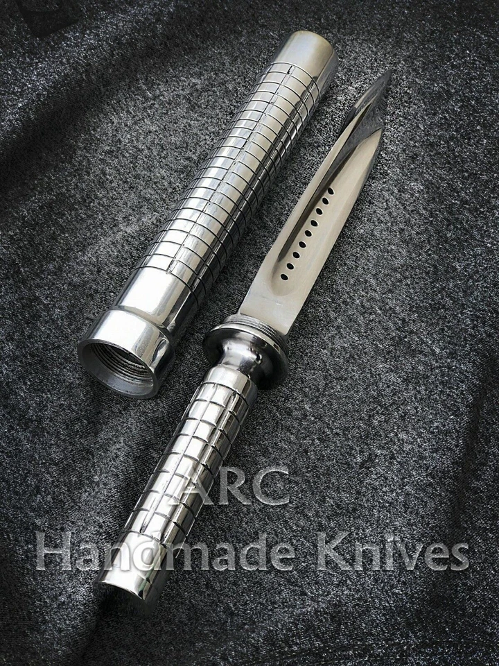 CUCHILLO JAGDKOMMANDO HECHO A MANO PERSONALIZADO TRIPLE TRENZADO TRIPLE HOJA FUERZA ESPECIAL FIJO Foto 3 de 4