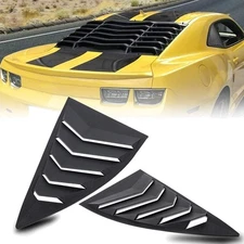 Car Window Louvers Matte Black 2010-2015 Chevy Camaro Side Windshield Cover