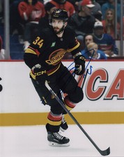 Vancouver Canucks Phillip Di Giuseppe Signed Autographed 8x10 NHL Photo COA #1