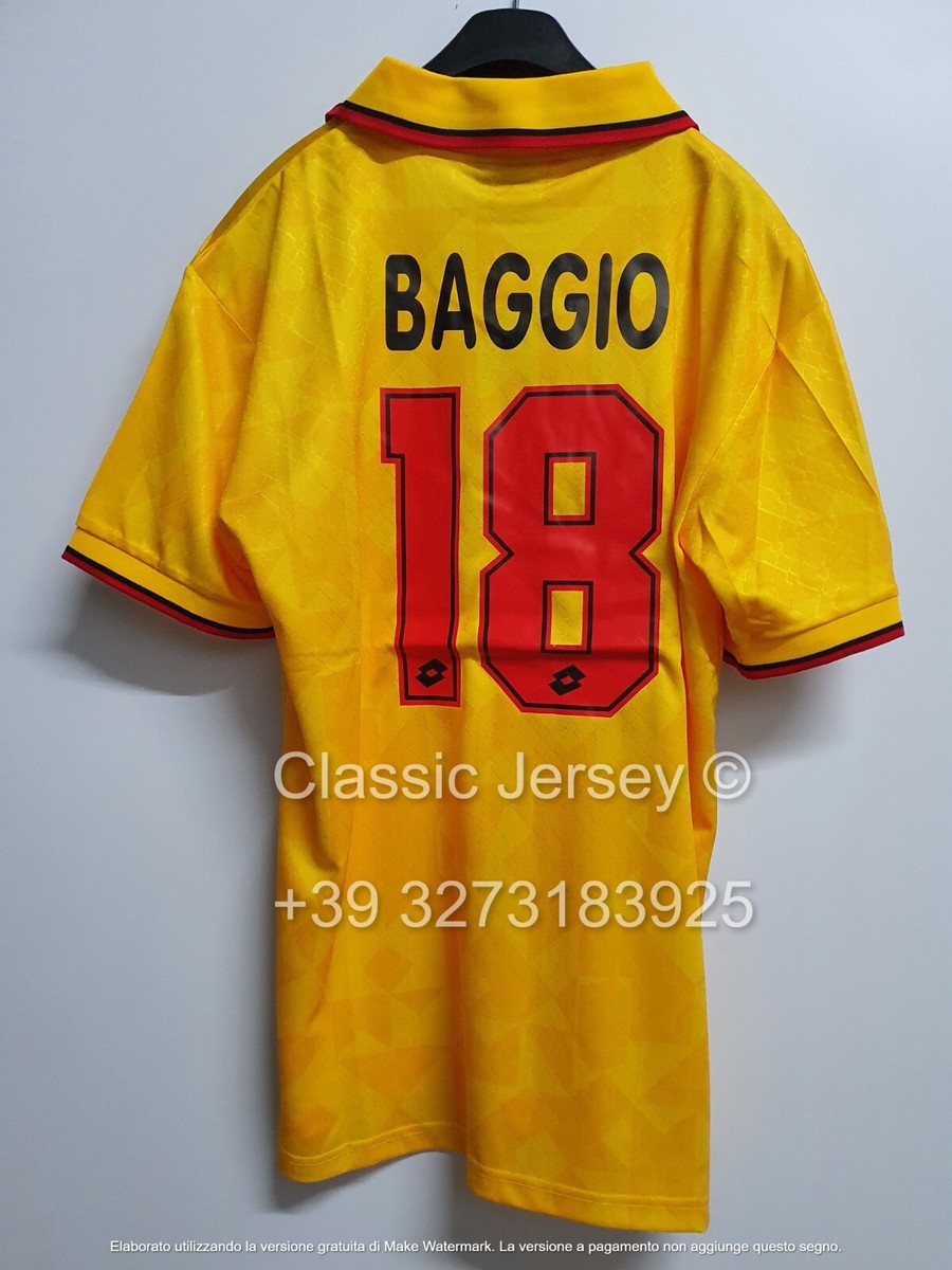 ウェア AC MILAN #18 BAGGIO 1995-96 AC Milan Home L/S Shirt Baggio #18 (M)