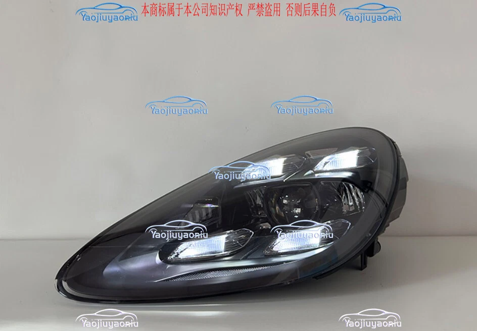 Par de faros LED proyectores DRL delanteros para Porsche Cayenne 2011-2014 Foto 3 de 4