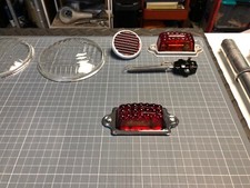 Vespa Acma Feu arrière Complet en Verre Original Ardor Neuf d'Époque