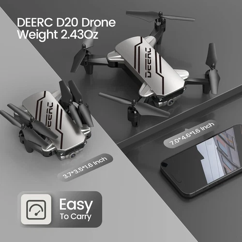 DEERC D20/D96 Mini RC Drone 720P Camera FPV Foldable RC Quadcopter 20-36mins - Picture 12 of 14