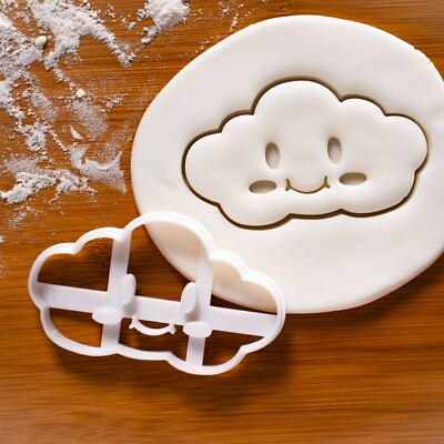 Lächelnde Wolke Ausstechform | Süße Flauschige Wolken Babyparty Kawaii Himmel Keks