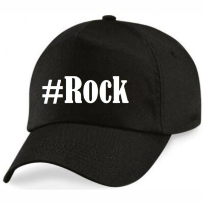 Basecap #Rock Hashtag Raute für Damen Herren und Kinder