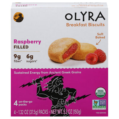 Olyra Biscuit Fruit Raspberry Organic 5.28 oz (Pack of 6)