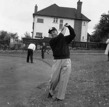 Golfer Dow Finsterwald during practice with the Ryder Cup te - 1961 Old Photo 1