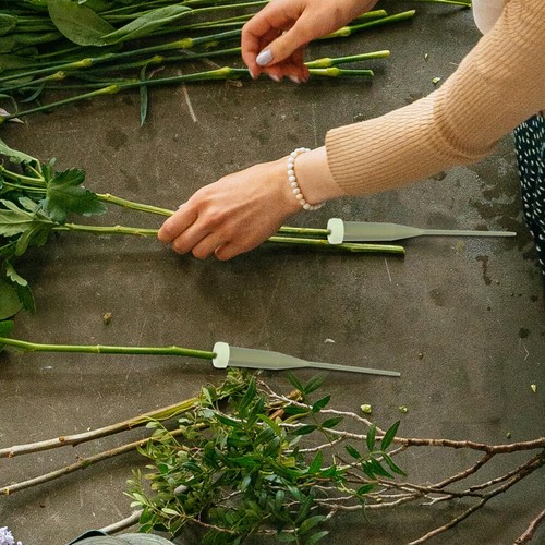 50 Pcs Flower Stem Water Tube Tubes for Flowers Single Large Floral - Picture 4 of 12
