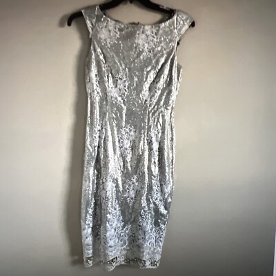 Marina Womens Short Lace Sequin Cocktail Short Dress Size 4** | eBay