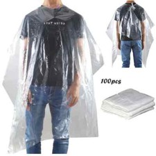 50/100PCS Disposable Hair Cutting Cape Waterproof Clothes Apron Salon Gown Cape