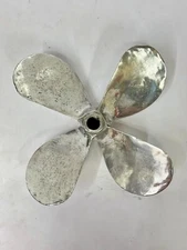 Antique Four-Blade Vintage Nautical Refurbish Collection Aluminum Boat Propeller