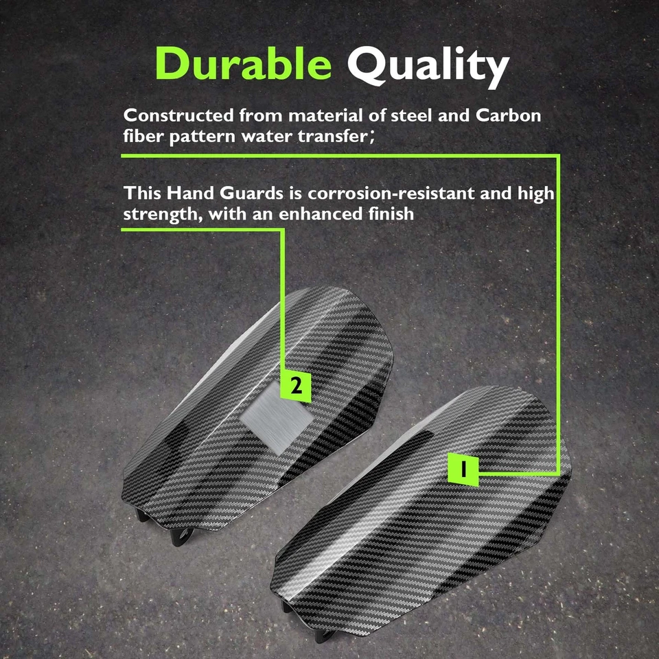Protector de mano de fibra de carbono MOFUN para Harley Touring Electra Street Glide Road King Foto 4 de 4