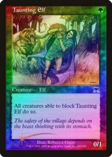 Taunting Elf FOIL Onslaught PLD Green Common MAGIC GATHERING CARD ABUGames