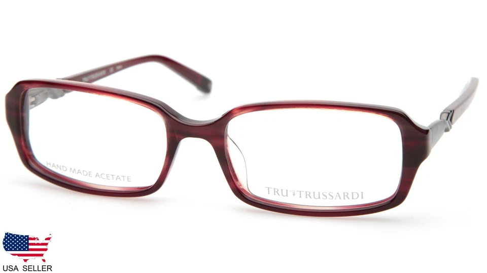NUEVO MARCO GAFAS TRUSSARDI TR12723 BU BORGOÑA 52-17-135 B31mm Foto 2 de 4
