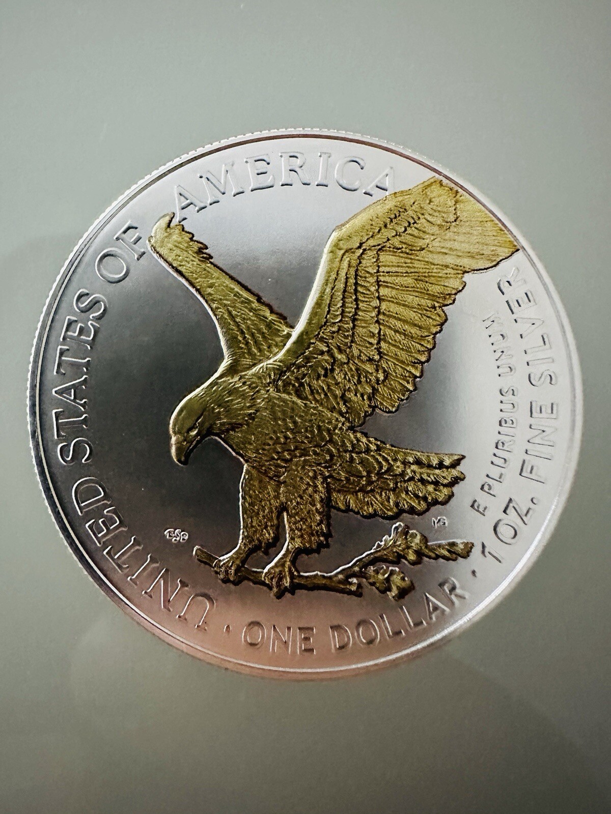Silbermünze Silver Eagle 1 oz Bitcoin Bulle 2024 Farbe 999 Silber