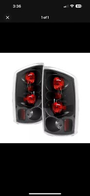 Spyder Auto Euro Tail Lights-Black/Clear, for Dodge Ram Trucks; 5002525