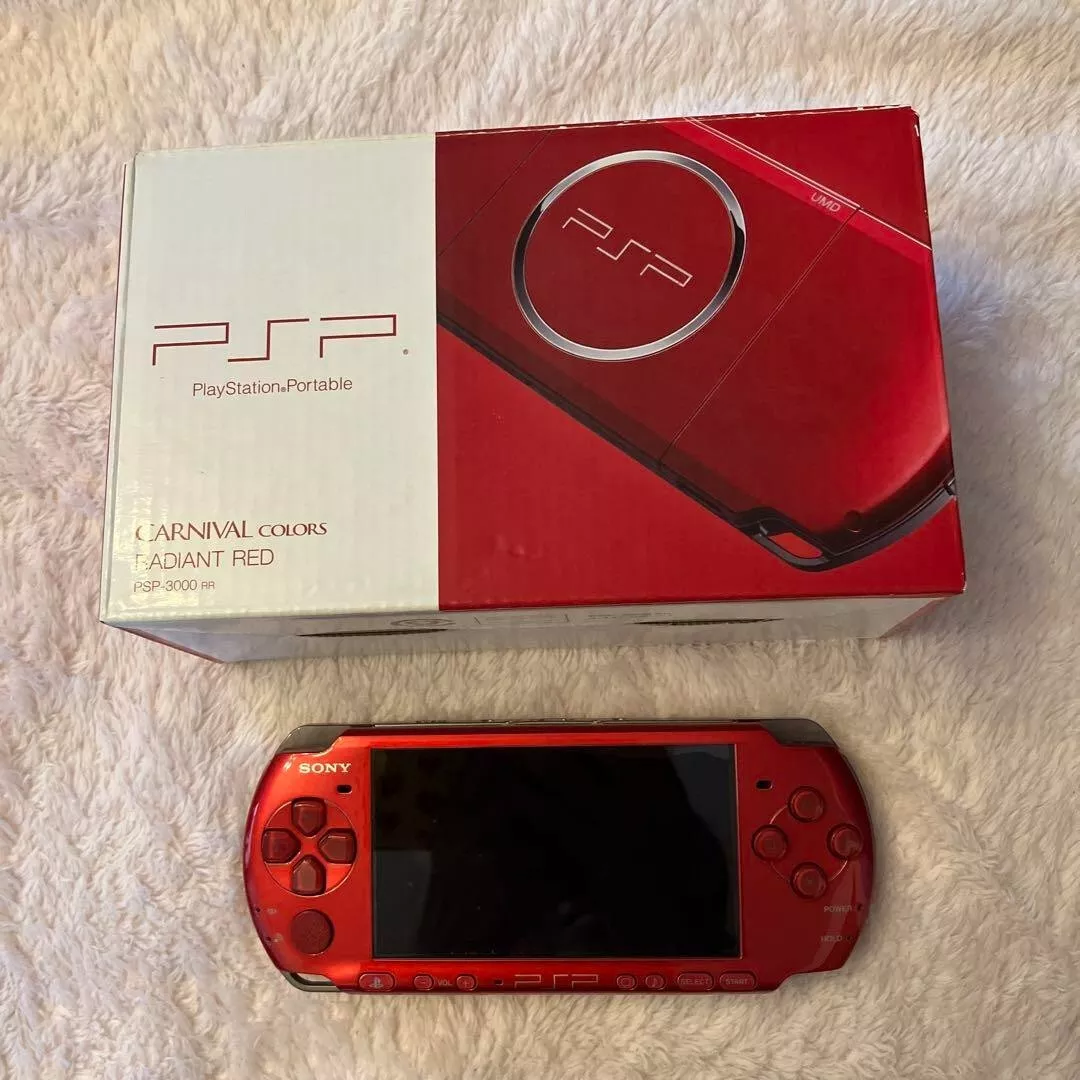 SONY PSP-3000RR PSP PlayStation Portable Console Radiant Red