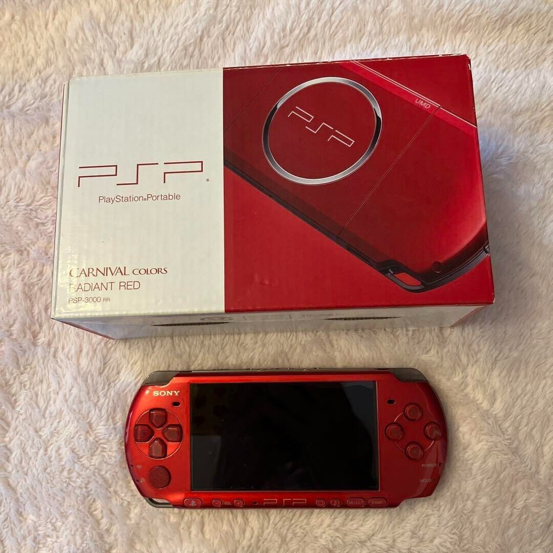 SONY PSP-3000RR PSP PlayStation Portable Console Radiant Red Wireless