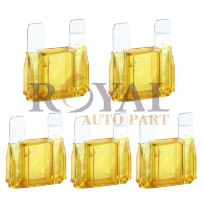 5 Pack of 20 Amp 20A Large Blade Style Audio Maxi Fuse for Car SUV 12v