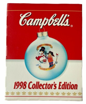 Vintage Campbell s Soup Glass Ornament ''Campbell's Kids 1998'' MIB