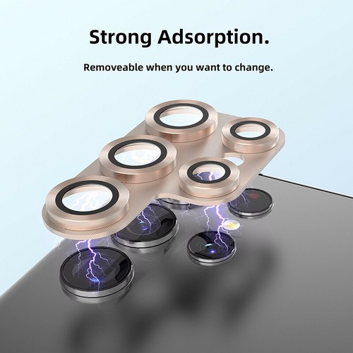 For Samsung Galaxy S22 Ultra Metal Tempered Glass Camera Lens Protector Cover e - Picture 3 of 15