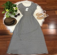 Women’s New🌿Scoop Neck Cap Maxi Dress w Side Smock Size L
