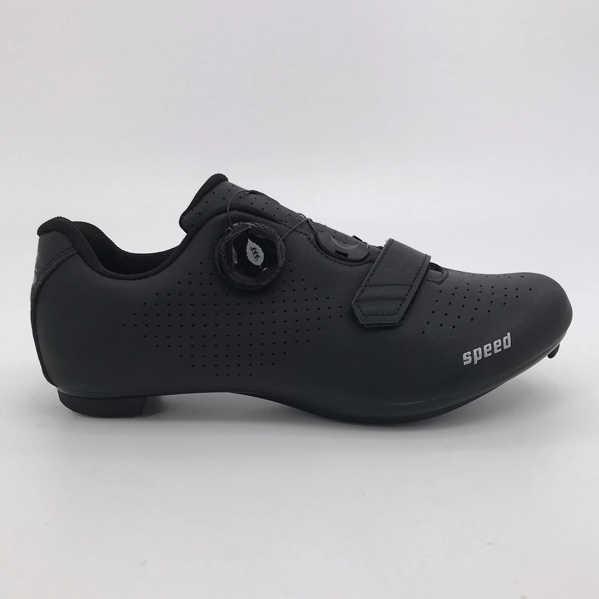 SPD Cycling Road Racing Shoes Black Boa Lacing System Mens 8