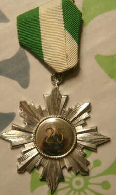 Minstrel train medal badge hallways 25 years circa 1975 AP1