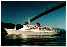 Postcard MV Sagafjord Cunard Line
