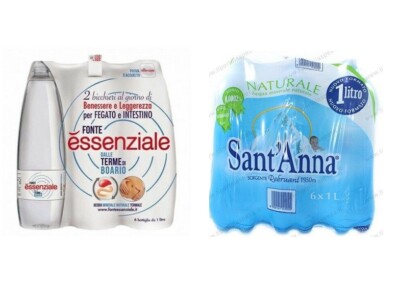 TESTPAKET Essenziale Sant'Anna Minerale Naturale Natürliches Mineralwasser 12x1L
