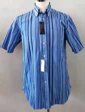 NWT TOMMY HILFIGER MENS SHORT SLEEVE 80'S 2 PLY FABRIC M 152