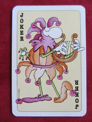 1970s SINGLE PLAYING CARD JOKER SIGNED MORDILLO