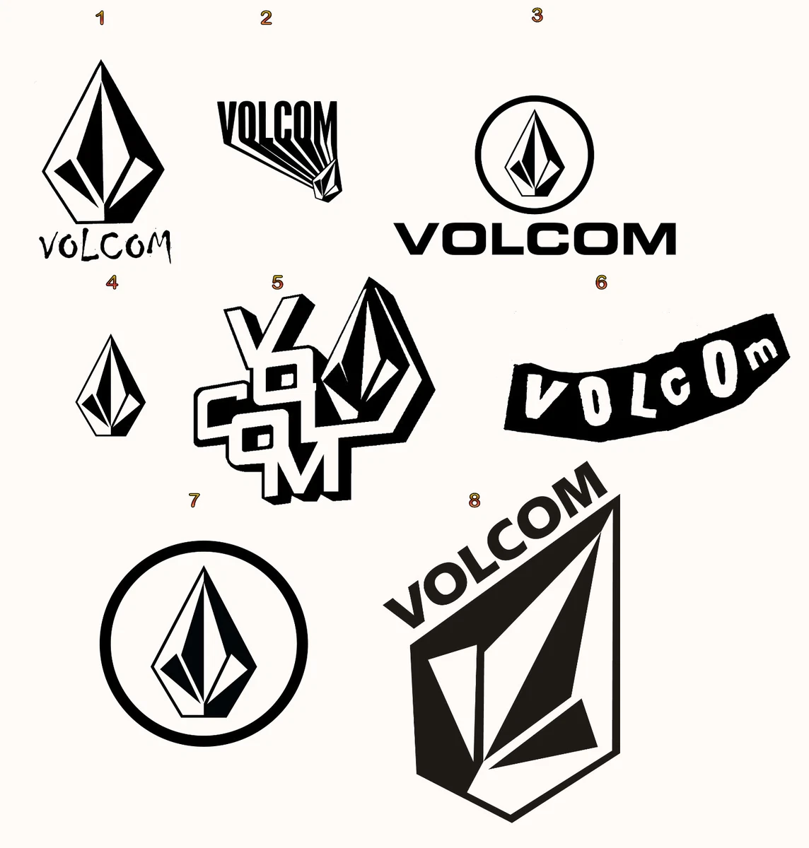 VOLCOM STONE Sticker - Ski Snowboard Freestyle X Games Montain Sports