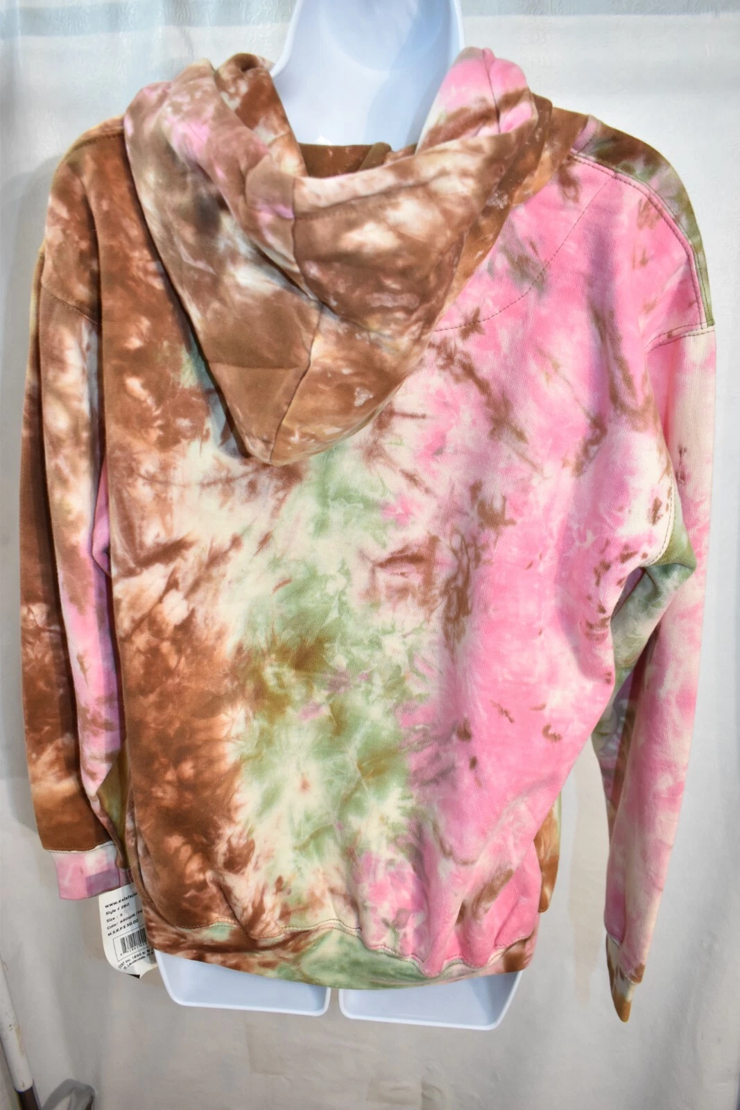 VETEMENTS Felpa Exist Michigan St.Joseph tie dye con cappuccio taglia small