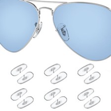 Silicone Replacement Crystal Clear Nose Piece For-RayBan Aviator RB3044/ RB3445